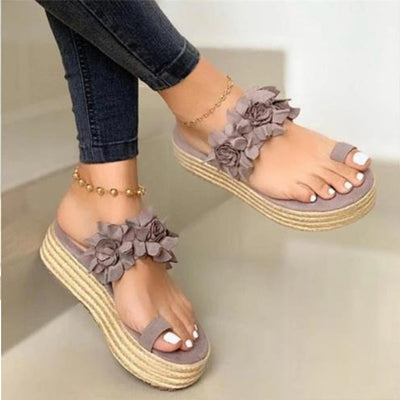 Sandalias Rojas Estilo Coreano con Suela de Rafia para Mujer - Image 12