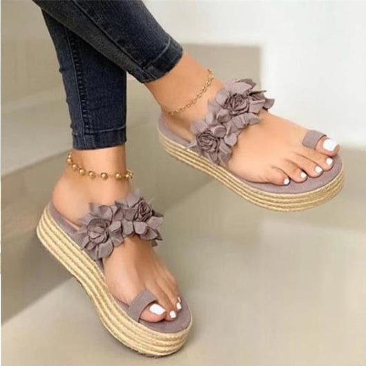 Sandalias Rojas Estilo Coreano con Suela de Rafia para Mujer - Image 12
