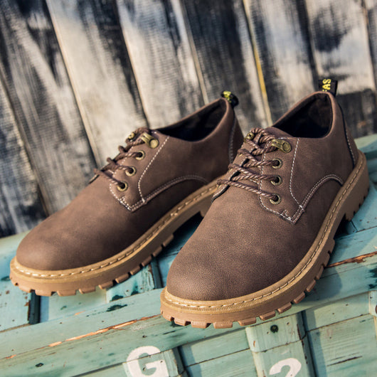 Zapatos Casuales de Cuero Estilo Retro Martin para Hombre - Image 13