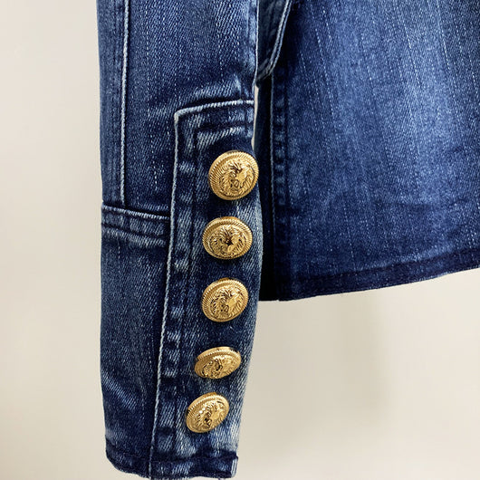 Chaqueta Denim Doble Botonadura Efecto Lavado - Image 4