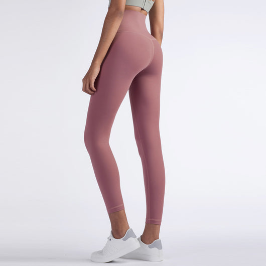 Pantalones de Yoga Cintura Alta Beige - Image 13