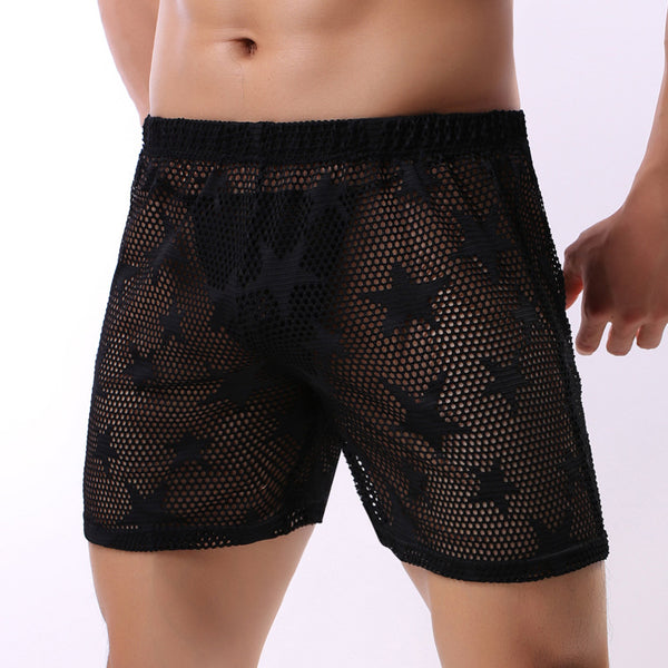 Pantalones de Malla Hueca Cintura Baja Comfort Star - Image 4