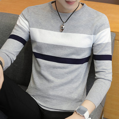 Suéter Tejido Slim Fit Cuello Redondo para Hombre - Image 5