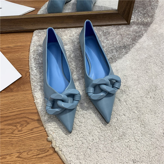 Zapatos Profesionales Planos con Cadena - Comodidad Todo el Día - Image 15