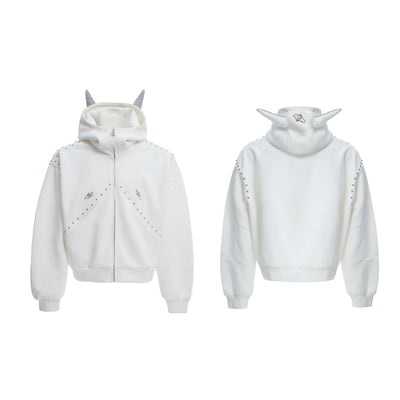 Suéter Hoodie Casual con Costuras Decorativas - Image 6