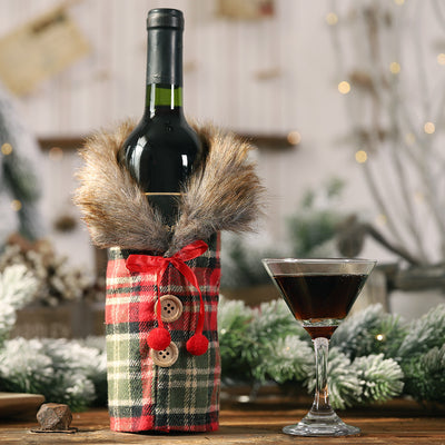 Funda Protectora Navideña para Botellas de Vino - Decoración de Mesa y Hogar - Image 5