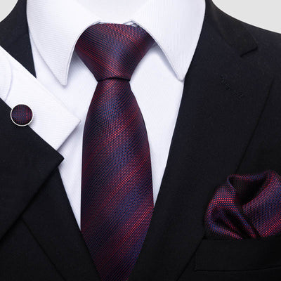 Conjunto de Corbata, Pañuelo y Gemelos para Hombre - Elegancia Empresarial - Image 11