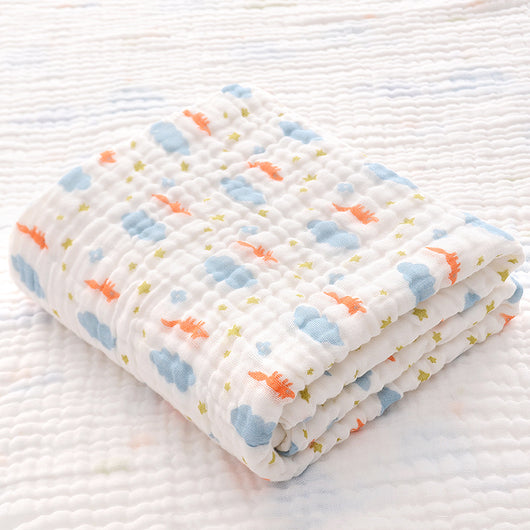 Toalla de Baño para Bebé con Acolchado Seersucker de Seis Capas - Image 66