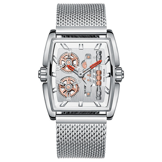 Reloj para Hombre con Malla Tipo Barril y Protección Anti-Milan - Image 12