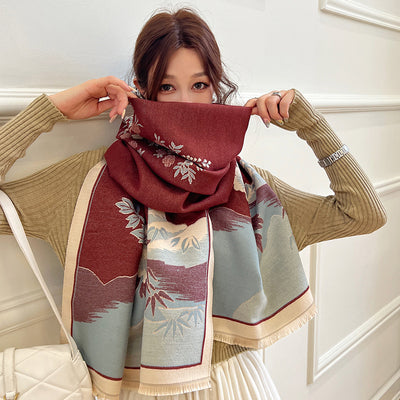 Chalina Estampada de Cashmere Artificial - Perfecto para Aire Acondicionado - Image 9