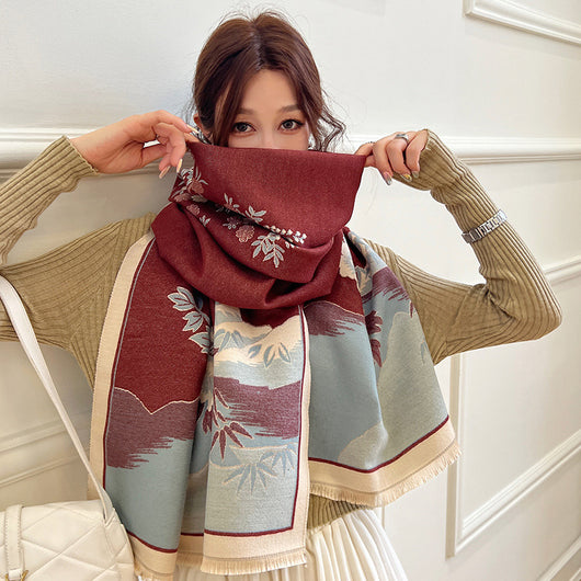 Chalina Estampada de Cashmere Artificial - Perfecto para Aire Acondicionado - Image 9