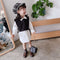 Vestido Niña con Lazo y Efecto Dos Piezas