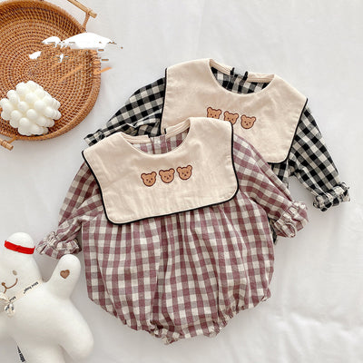 Romper Cuadriculado de Manga Larga Unisex - Image 12