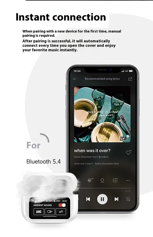 Auriculares Bluetooth con Pantalla Inteligente a Color - Batería Ultra Larga - Image 13