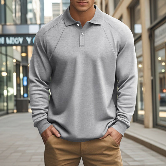 Polo Casual de Cuello Clásico para Hombre - Diseño Versátil Primavera Otoño - Image 23