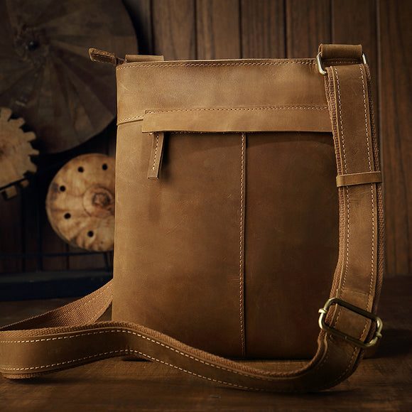 Bolsa Mensajera de Cuero para Hombre