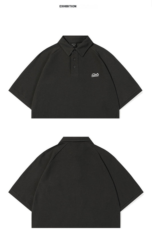 Polo Deconstruido con Costuras Americanas de Manga Corta para Hombre - Image 19