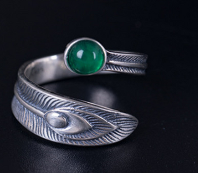 Anillos de Plata 925 con Diseño de Cola de Pavo Real - Image 6