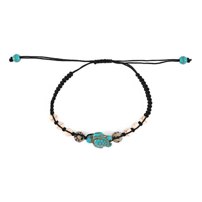 Pulsera Trenzada con Cuentas de Tortuga - Image 4