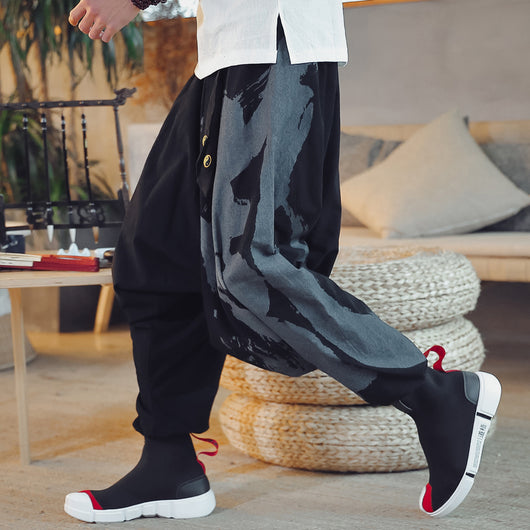 Pantalones Capri Estilo Asiático de Nueve Puntos - Image 2