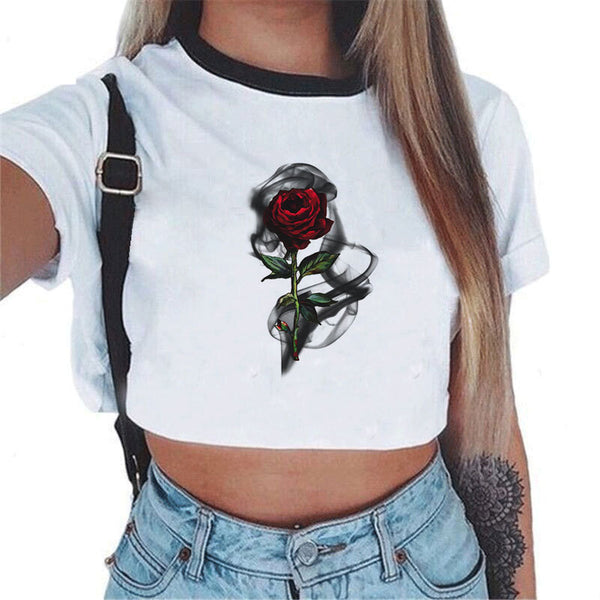 Playera Estampada Manga Corta con Diseño Explosión