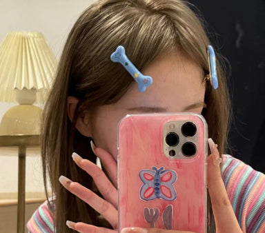 Pinza para Cabello Tipo Pico de Pato con Estampado de Hueso 'XINGX' - Image 15