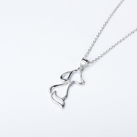 Collar de Plata 925 con Dije de Perro para Mujer - Image 4