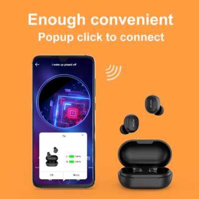 Audífonos Inalámbricos Invisibles QCY T4 - Mini Auriculares In-Ear