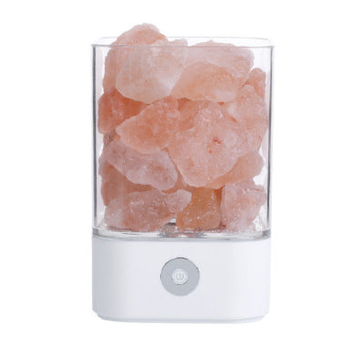 Lámpara LED de Sal del Himalaya con Luz de Cristal USB - Image 14