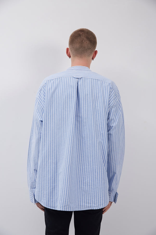 Camisa Holgada a Rayas Estilo Street FOG para Hombre - Manga Larga Hip Hop