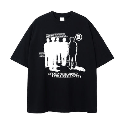 Camiseta Oversized de Algodón para Hombre con Estampado Gótico Punk - Image 13