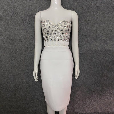 Conjunto Blusa y Falda Lápiz Cintura Alta - Image 3