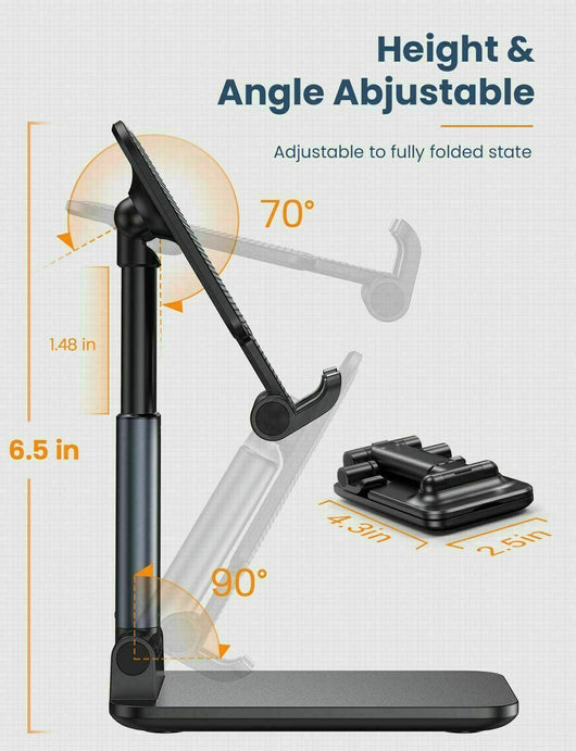 Soporte Plegable Ajustable para Celular y Tablet - Base de Escritorio - Image 12