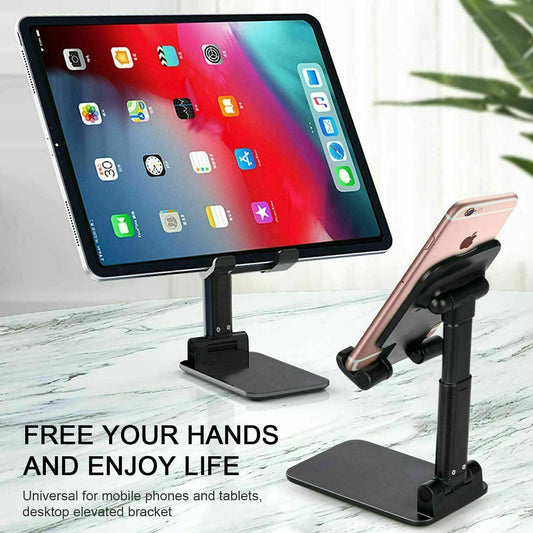 Soporte Plegable Ajustable para Celular y Tablet - Base de Escritorio