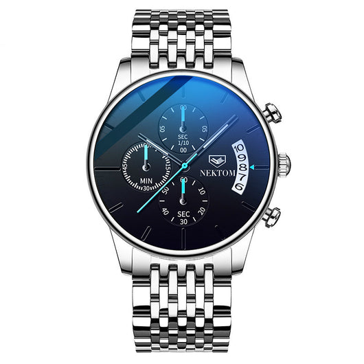 Reloj de Acero Inoxidable para Hombre con Cierre Mariposa y Movimiento de Cuarzo - Image 6
