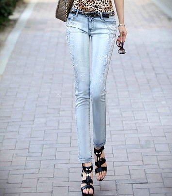 Pantalones Skinny Desgastados y Ajustados - Image 4