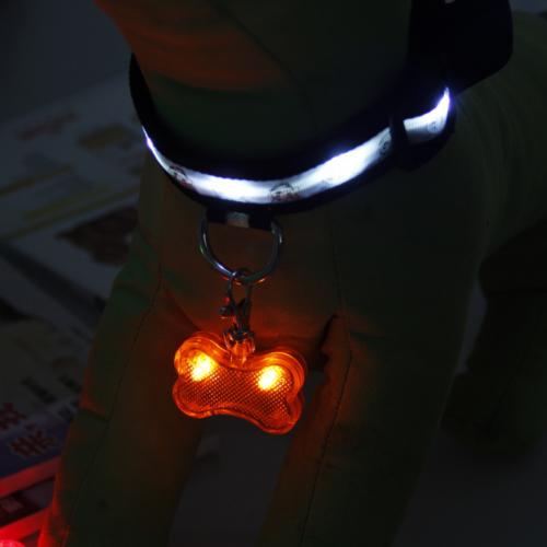Placa de Identificación LED Forma Hueso para Mascotas - Collar de Seguridad Luminoso - Image 7