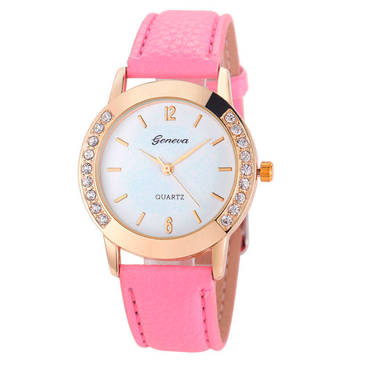 Reloj para Mujer con Diamantes Bilateral Estilo Casual Ginebra - Image 8