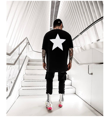 Playera Oversized Estrella Doble Línea - Estilo Urbano Tendencia - Image 28