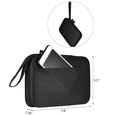 Bolsa de Costura Portátil con Cierre de Cremallera Negro - Image 4
