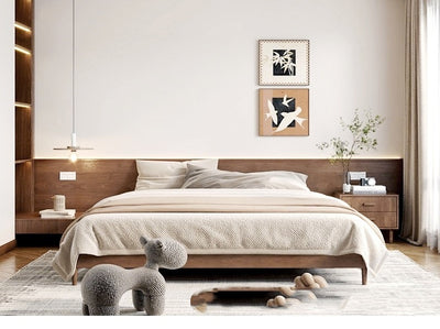 Lámpara de Techo Dormitorio Estilo Retro Mid-Century en Nogal - Image 15