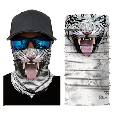 Pañuelo Protector Solar con Estampado de Tigre para Equitación - Image 11