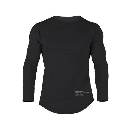 Playera Deportiva de Manga Larga para Hombre - Ajuste Elástico y Transpirable - Image 2