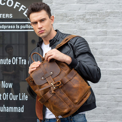 Bolsa de Viaje en Cuero Crazy Horse para Hombre y Mujer - Image 7