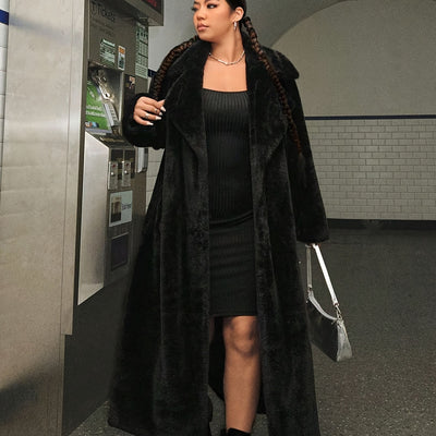 Abrigo Largo Elegante Estilo Europeo y Americano para Mujer - Image 2