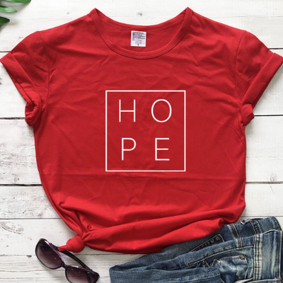 Playera Básica Hope de Algodón - Unisex, Cuello Redondo, Corte Relajado - Image 5