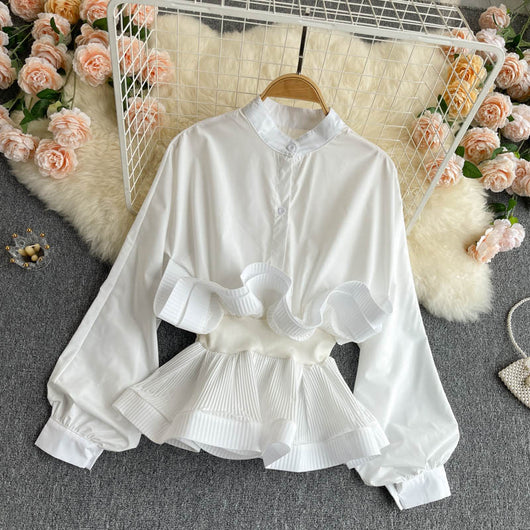 Blusa Elegante con Cintura Fruncida - Versátil y Moderna - Image 7