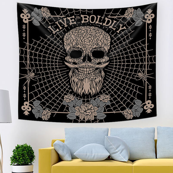 Tapiz de Decoración para el Hogar con Diseño de Calavera