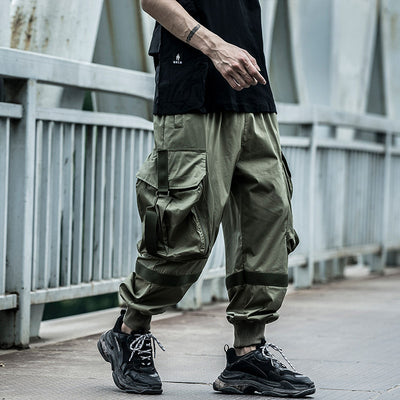 Pantalones Funcionales Verano Hombre Estilo Hip-Hop con Bolsillos Amplios - Image 3