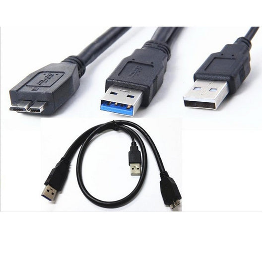 Cable USB en Y para Disco Duro Externo con Alimentación Auxiliar - Image 4